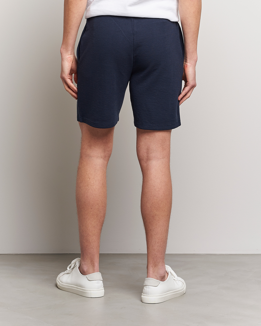 Herren | Shorts | BOSS BLACK | Waffle Logo Shorts Dark Blue