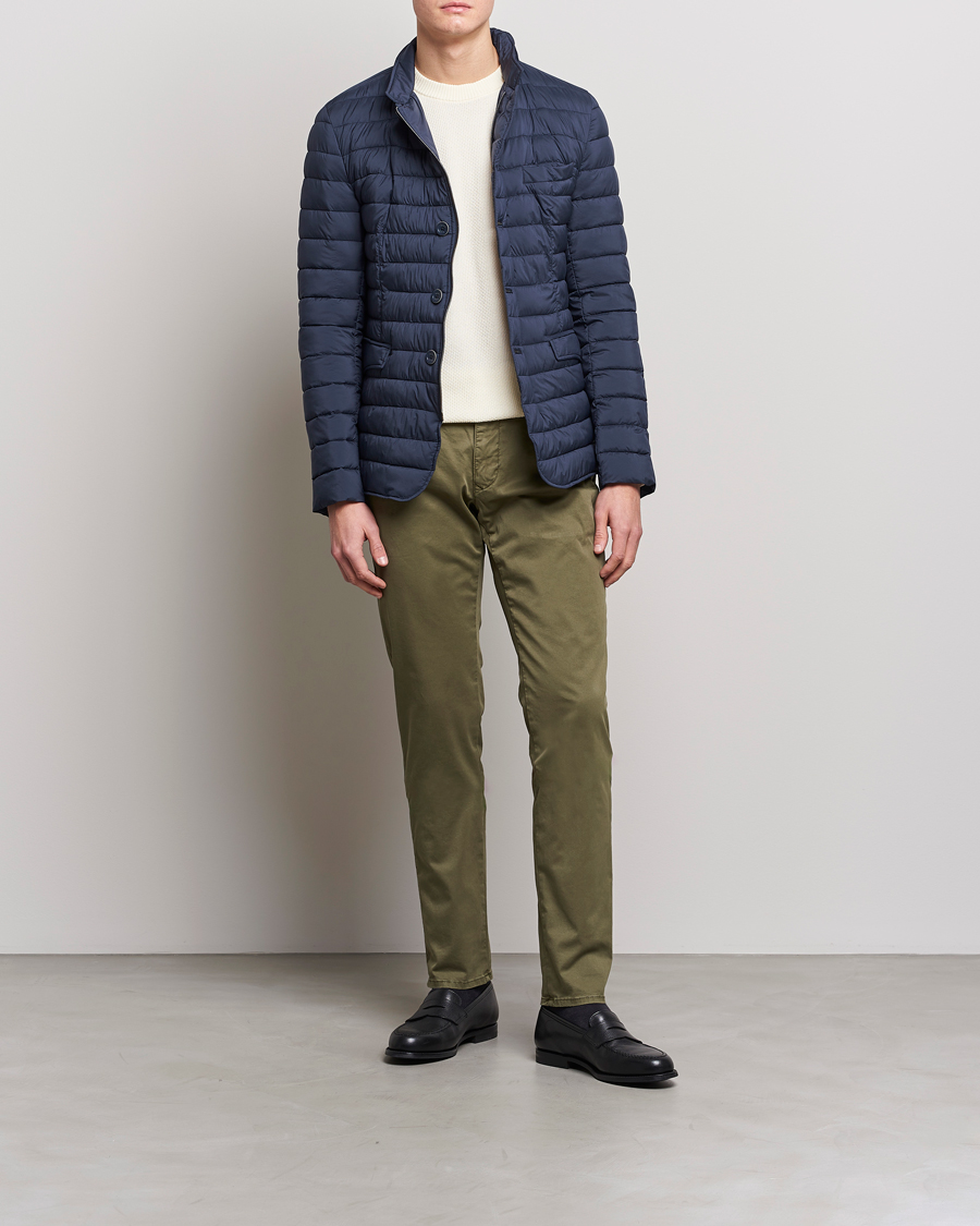 Herren | Hosen | Incotex | Slim Fit Garment Dyed Slacks Olive