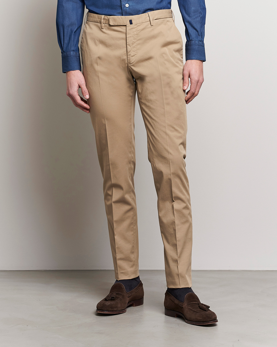 Herren | Hosen | Incotex | Slim Fit Comfort Chinos Beige
