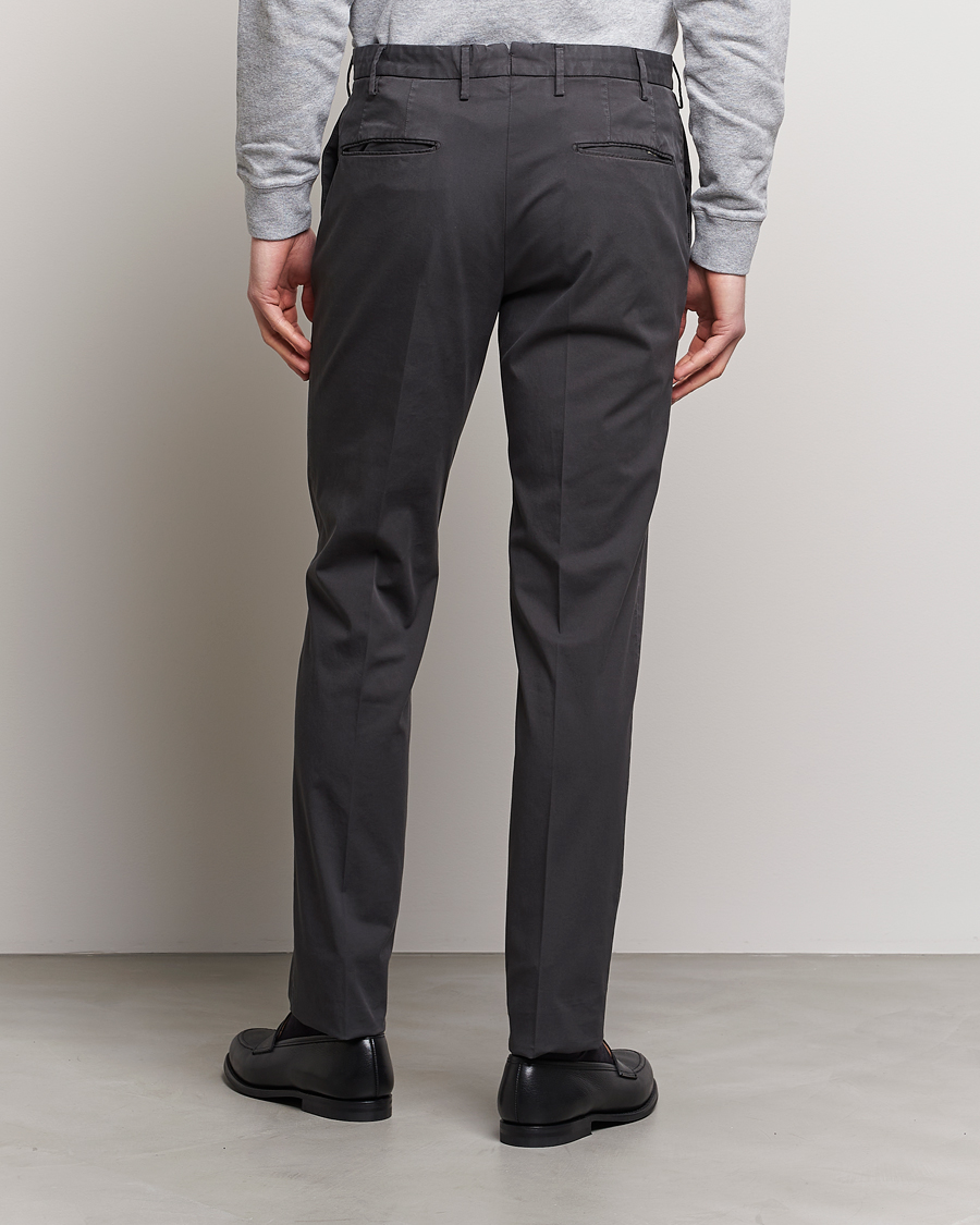Herren | Hosen | Incotex | Slim Fit Comfort Chinos Charcoal