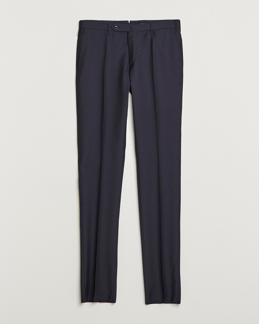 Herren | Hosen | Incotex | Slim Fit Tropical Wool Trousers Navy