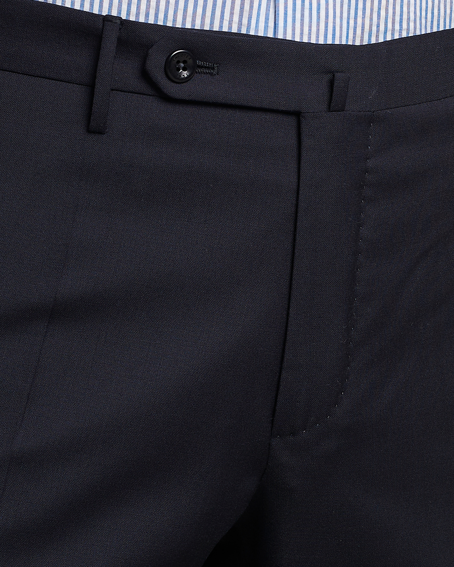 Herren | Hosen | Incotex | Slim Fit Tropical Wool Trousers Navy