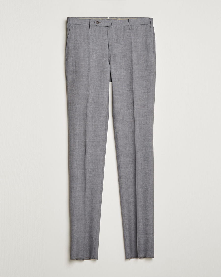 Herren | Hosen | Incotex | Slim Fit Tropical Wool Trousers Light Grey