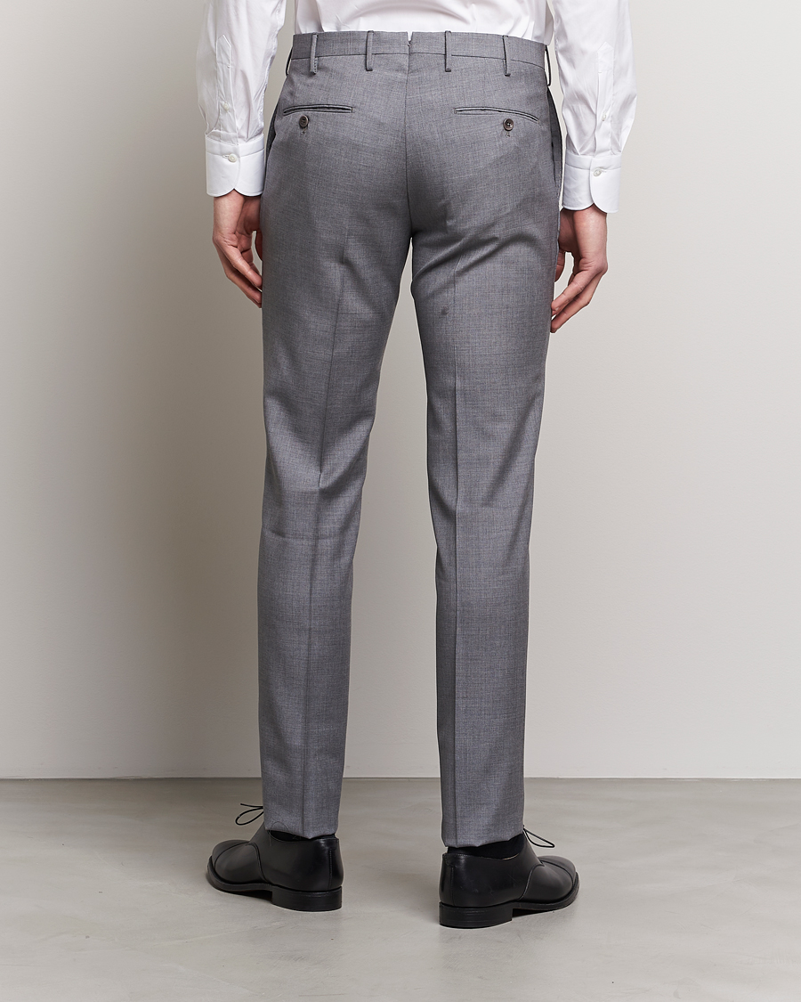 Herren | Hosen | Incotex | Slim Fit Tropical Wool Trousers Light Grey