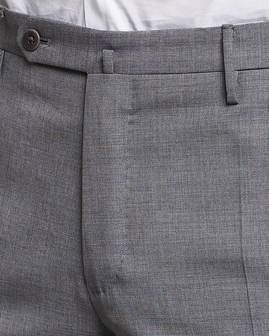 Herren | Hosen | Incotex | Slim Fit Tropical Wool Trousers Light Grey