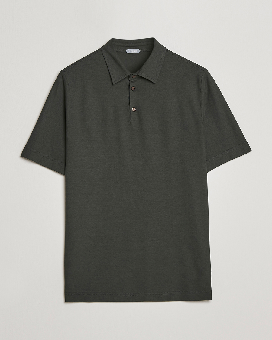 Herren | Poloshirts | Zanone | Ice Cotton Polo Military