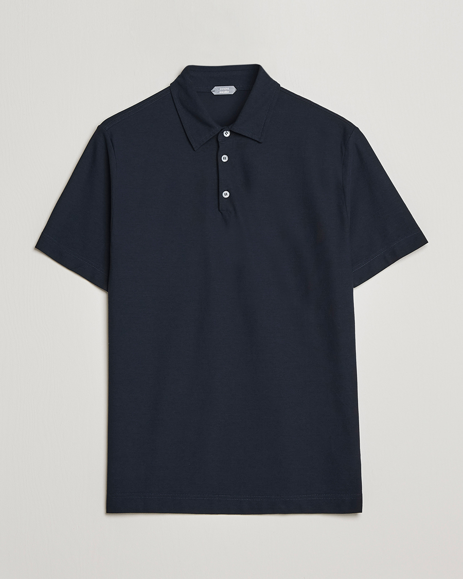 Herren | Poloshirts | Zanone | Ice Cotton Polo Navy