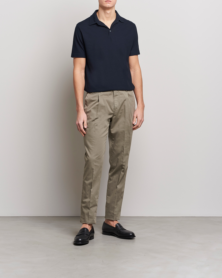 Herren | Poloshirts | Zanone | Ice Cotton Polo Navy