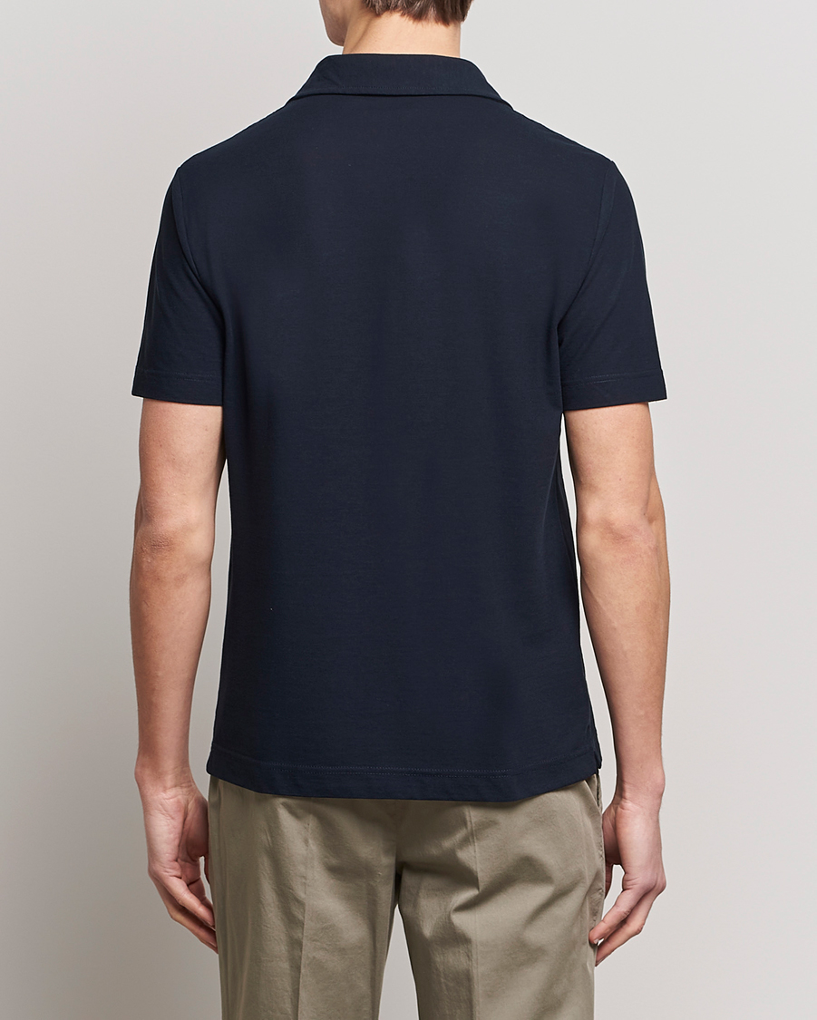 Herren | Poloshirts | Zanone | Ice Cotton Polo Navy