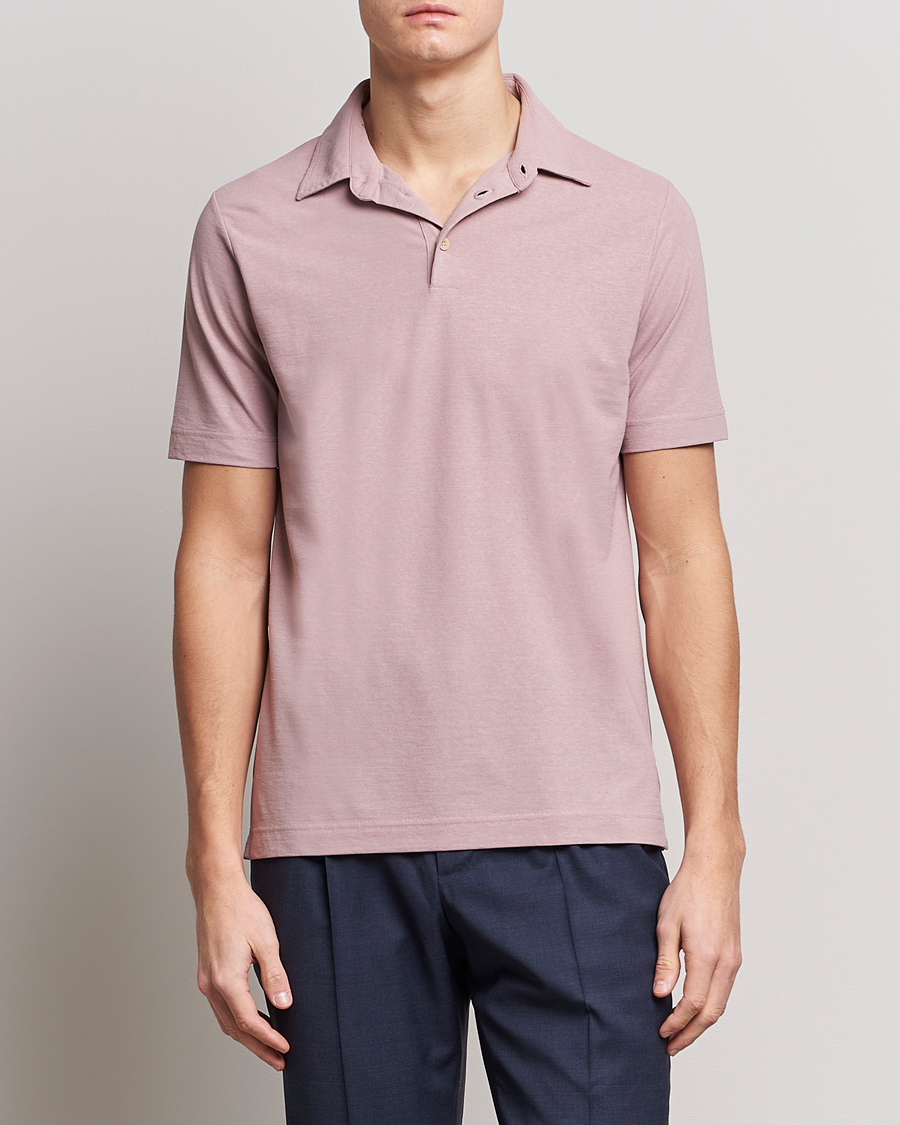 Herren | Poloshirts | Zanone | Ice Cotton Polo Washed Pink