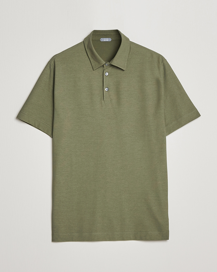 Herren | Poloshirts | Zanone | Ice Cotton Polo Olive