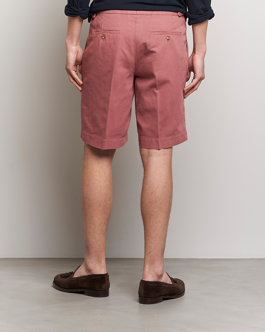 Herren | Shorts | Incotex | Pleated Chinolino Shorts Brick