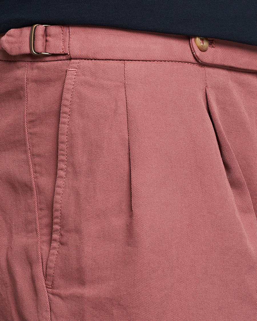 Herren | Shorts | Incotex | Pleated Chinolino Shorts Brick