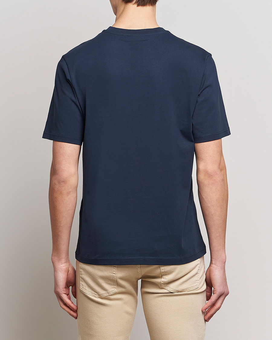 Herren | T-Shirts | J.Lindeberg | Dale Organic Cotton Patch T-Shirt Navy