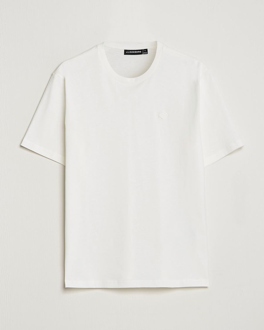 Herren | T-Shirts | J.Lindeberg | Dale Organic Cotton Patch T-Shirt Cloud White