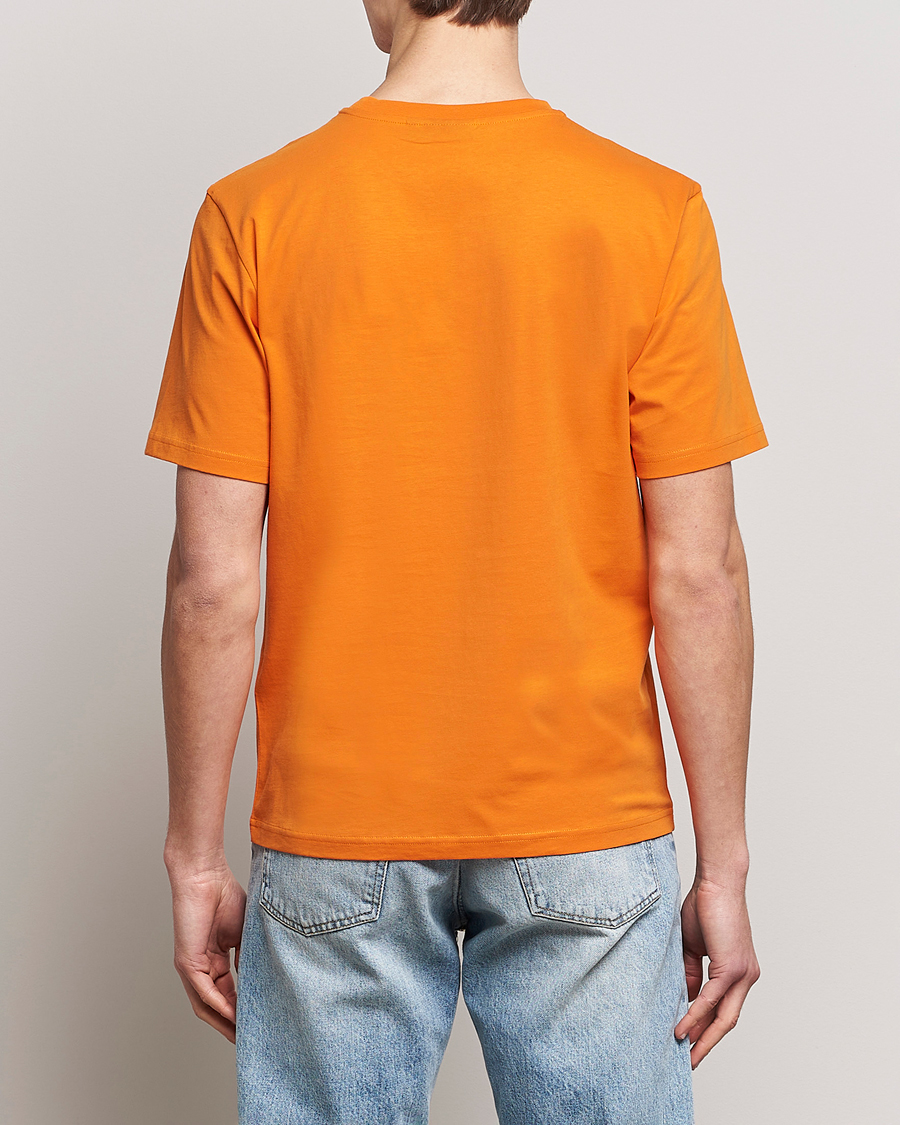 Herren | T-Shirts | J.Lindeberg | Dale Organic Cotton Patch T-Shirt Russet Orange