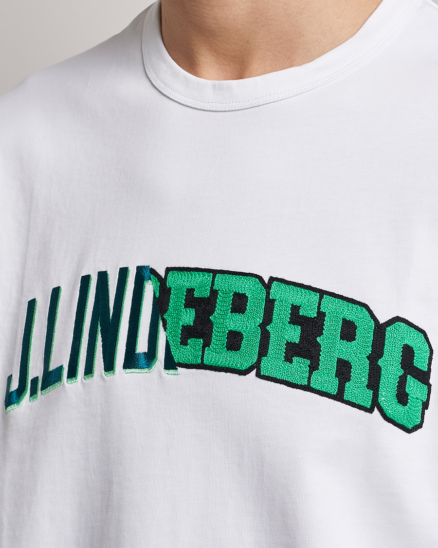 Herren | T-Shirts | J.Lindeberg | Camilo Graphic Heavy T-Shirt White