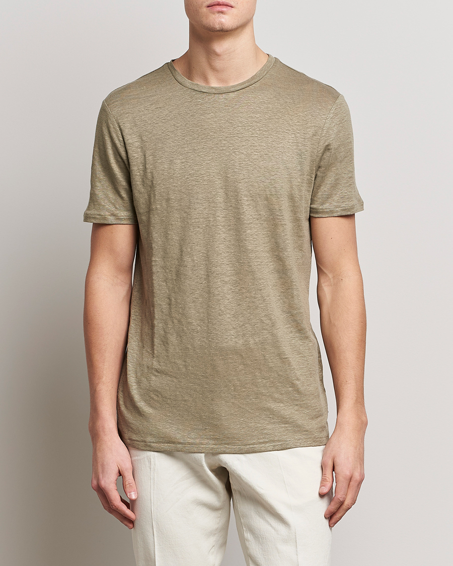 Herren | T-Shirts | J.Lindeberg | Coma Linen Tee Aloe