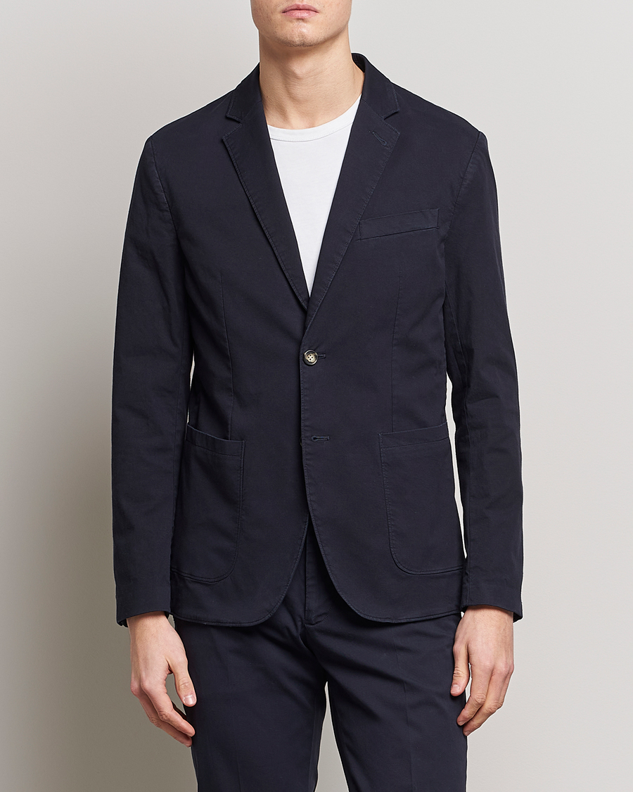 Herren | Sakkos | J.Lindeberg | Hopper Cotton Garment Dye Blazer Navy