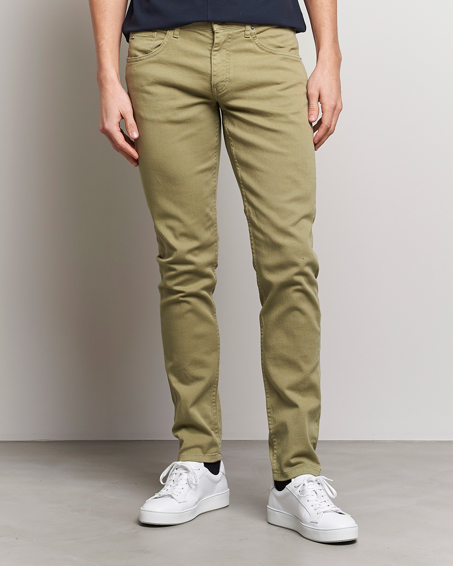 Herren | Hosen | J.Lindeberg | Jay Solid Stretch 5-Pocket Trousers Aloe