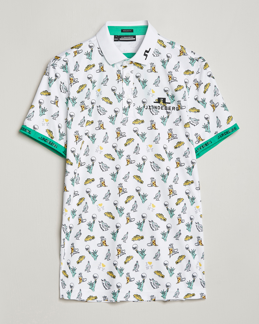 Herren | Poloshirts | J.Lindeberg | KV PGA Printed Jersey Polo White