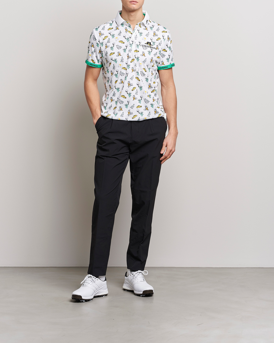 Herren | Poloshirts | J.Lindeberg | KV PGA Printed Jersey Polo White