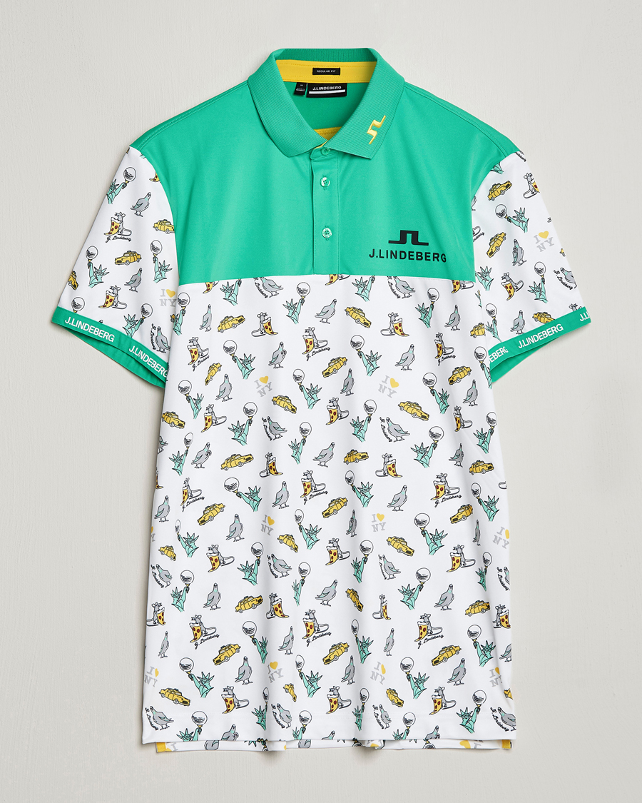 Herren | Poloshirts | J.Lindeberg | Jeff PGA TX Jersey Polo White
