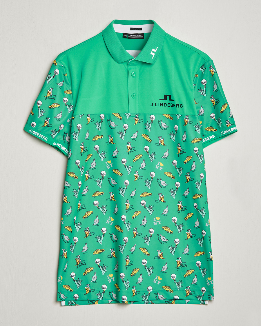Herren | Poloshirts | J.Lindeberg | Jeff PGA TX Jersey Polo Blarney Green
