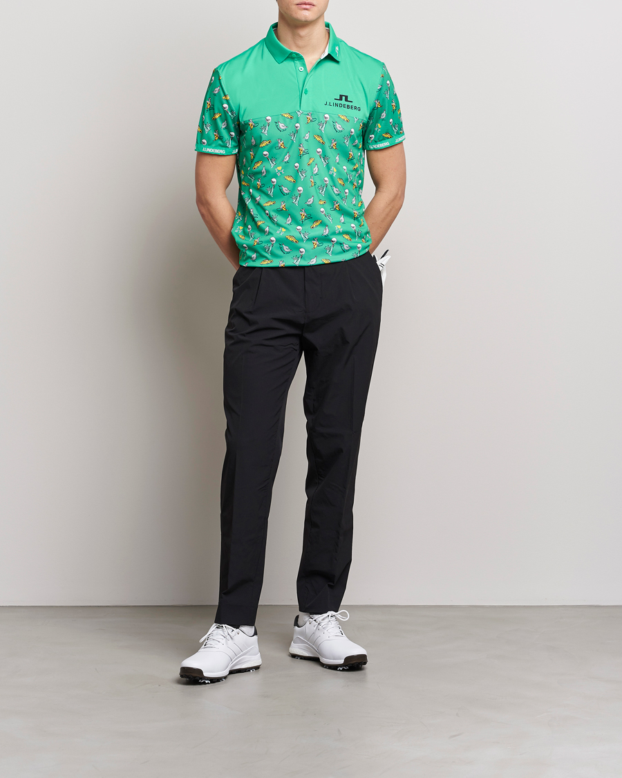 Herren | Poloshirts | J.Lindeberg | Jeff PGA TX Jersey Polo Blarney Green