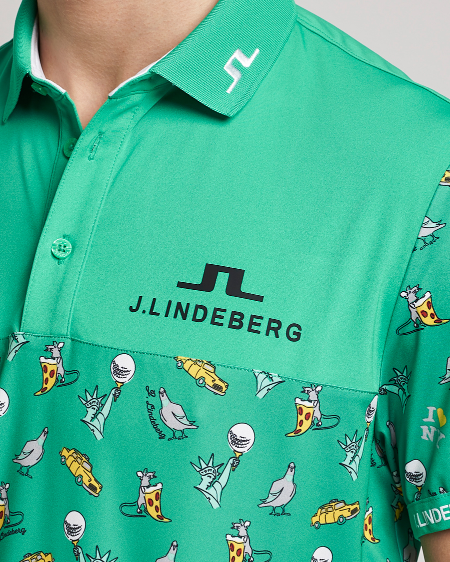 Herren | Poloshirts | J.Lindeberg | Jeff PGA TX Jersey Polo Blarney Green