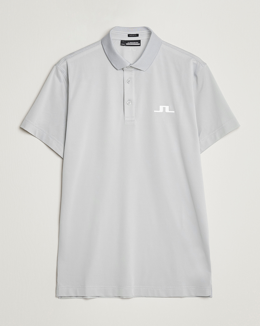 Herren | Poloshirts | J.Lindeberg | Bridge Regular Fit Polo High Rise Grey