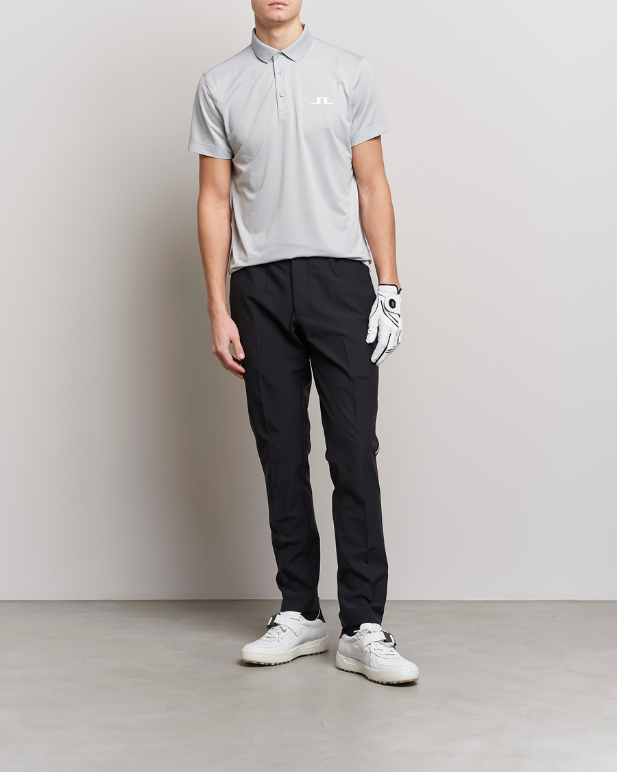 Herren | Poloshirts | J.Lindeberg | Bridge Regular Fit Polo High Rise Grey