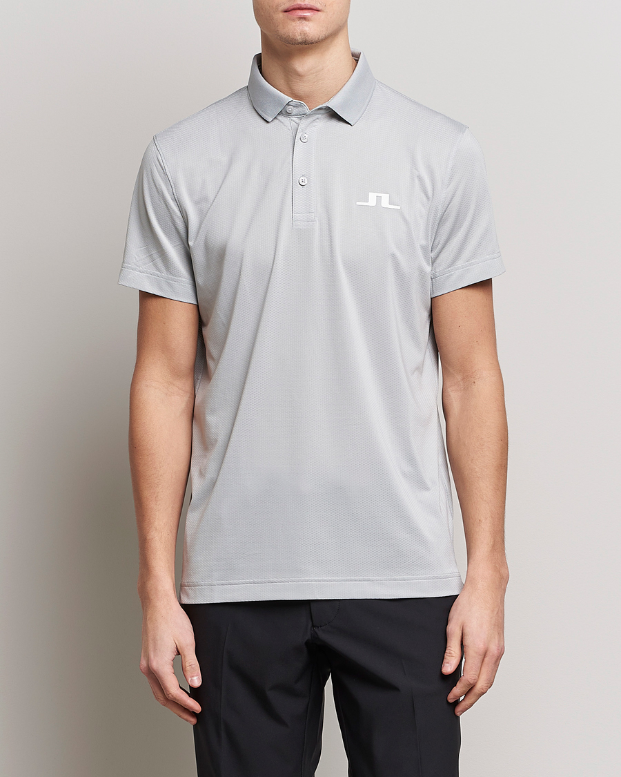 Herren | Poloshirts | J.Lindeberg | Bridge Regular Fit Polo High Rise Grey