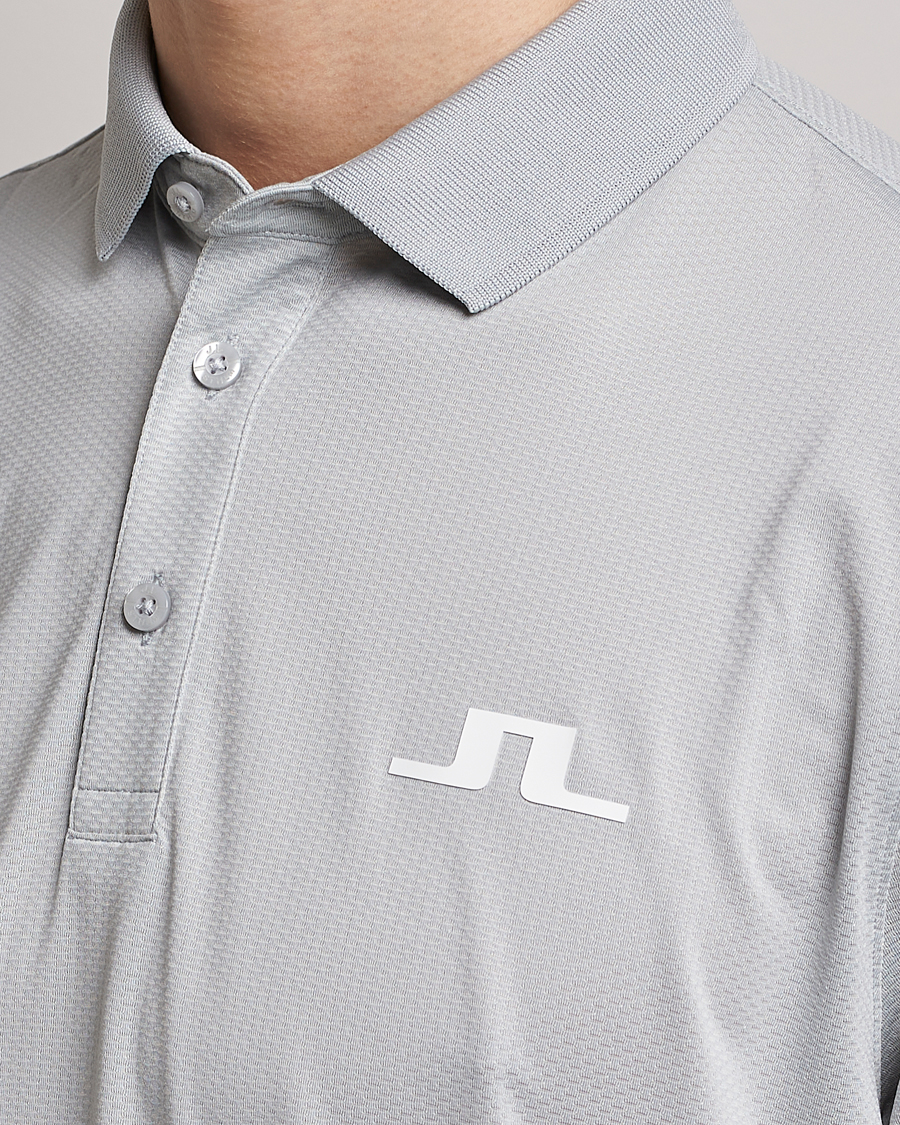 Herren | Poloshirts | J.Lindeberg | Bridge Regular Fit Polo High Rise Grey