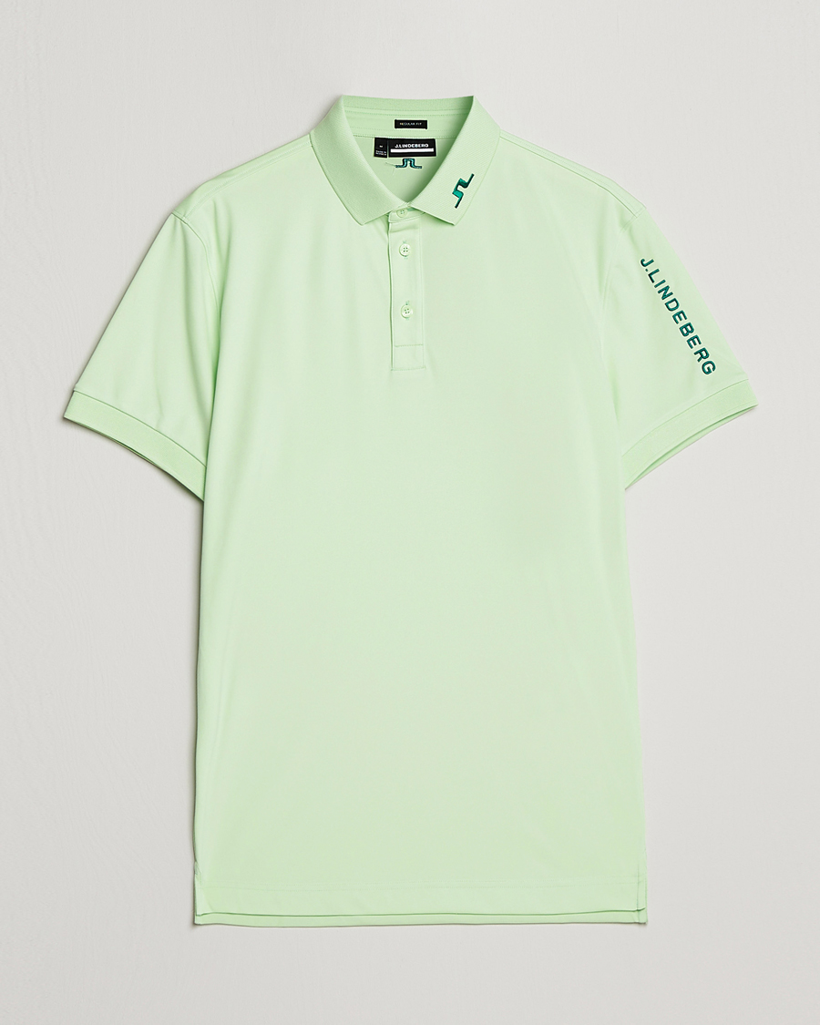 Herren | Poloshirts | J.Lindeberg | Tour Tech Regular Fit Polo Patina Green