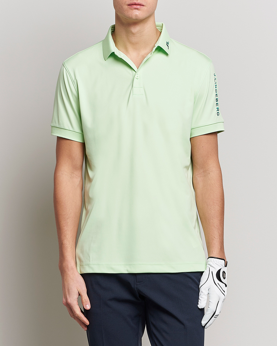 Herren | Poloshirts | J.Lindeberg | Tour Tech Regular Fit Polo Patina Green