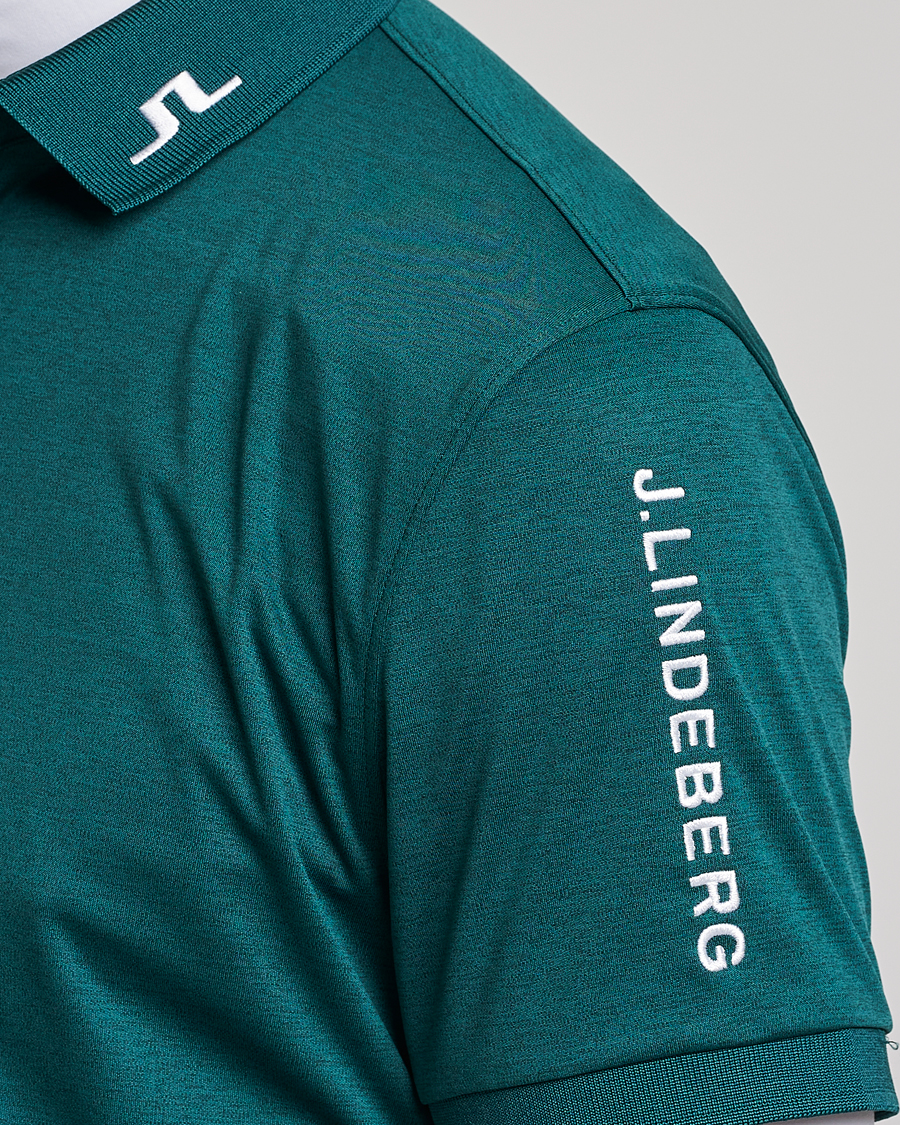 Herren | Poloshirts | J.Lindeberg | Tour Tech Regular Fit Polo Rain Forest Melange