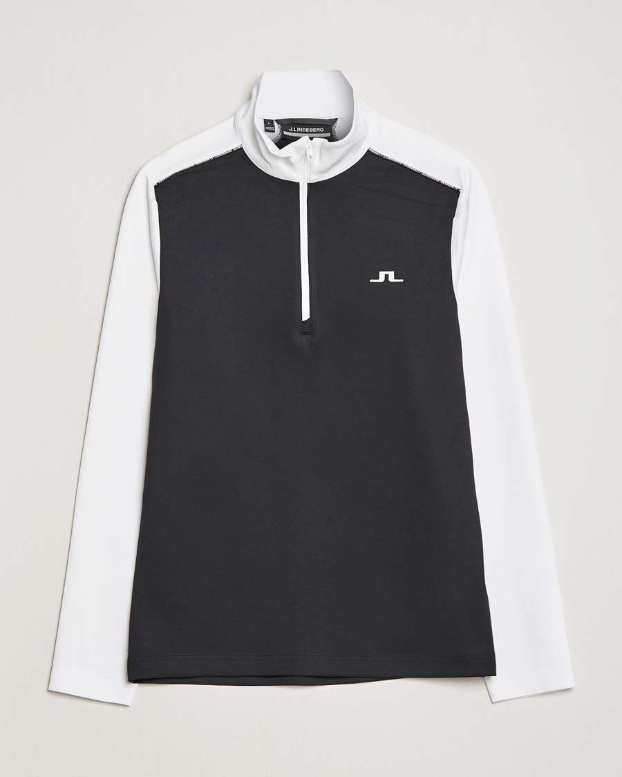 Herren | Pullover | J.Lindeberg | Terry Mid Layer Half Zip White