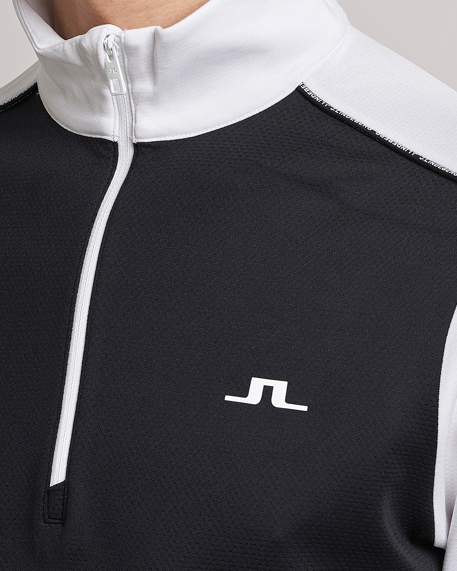 Herren | Pullover | J.Lindeberg | Terry Mid Layer Half Zip White