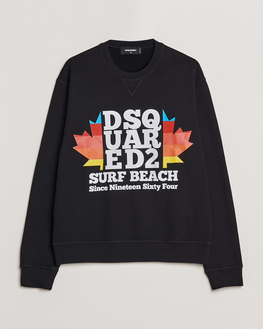 Herren | Pullover | Dsquared2 | Surf Beach Sweatshirt Black