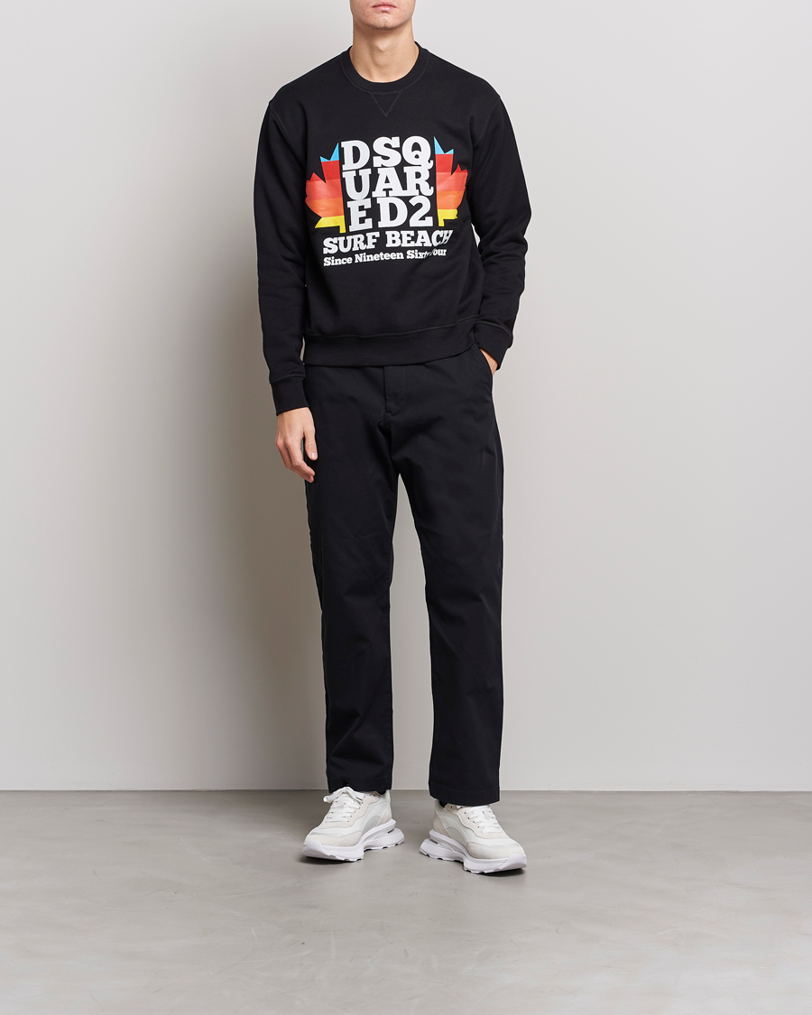 Herren | Pullover | Dsquared2 | Surf Beach Sweatshirt Black