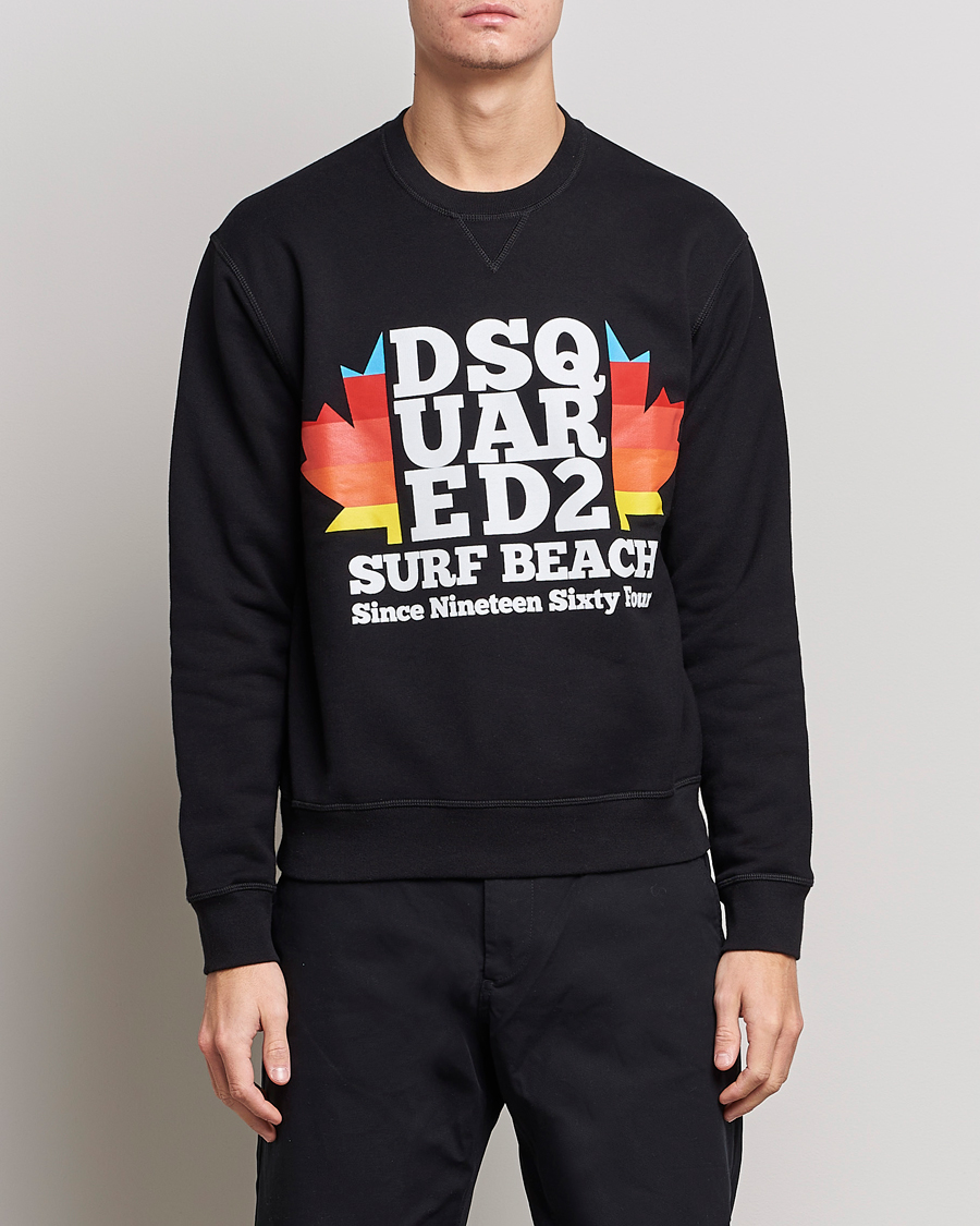 Herren | Pullover | Dsquared2 | Surf Beach Sweatshirt Black