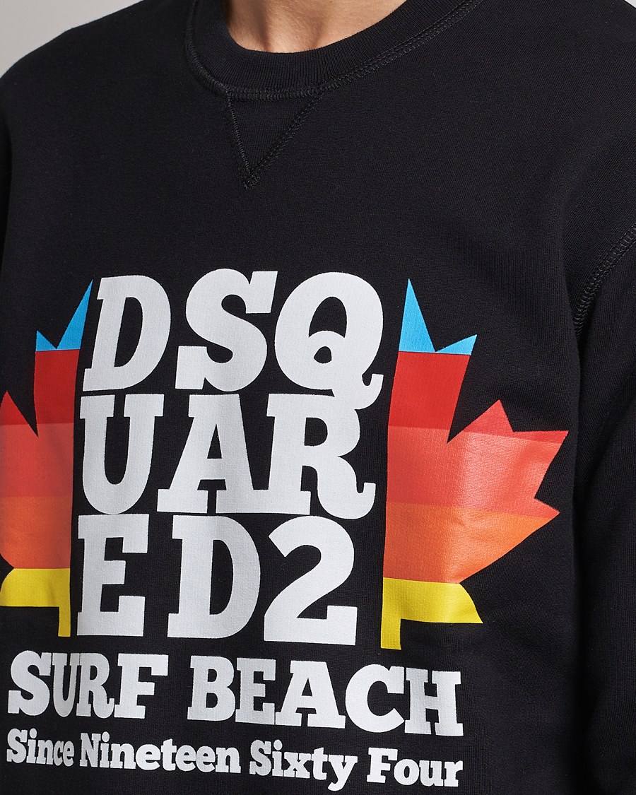 Herren | Pullover | Dsquared2 | Surf Beach Sweatshirt Black