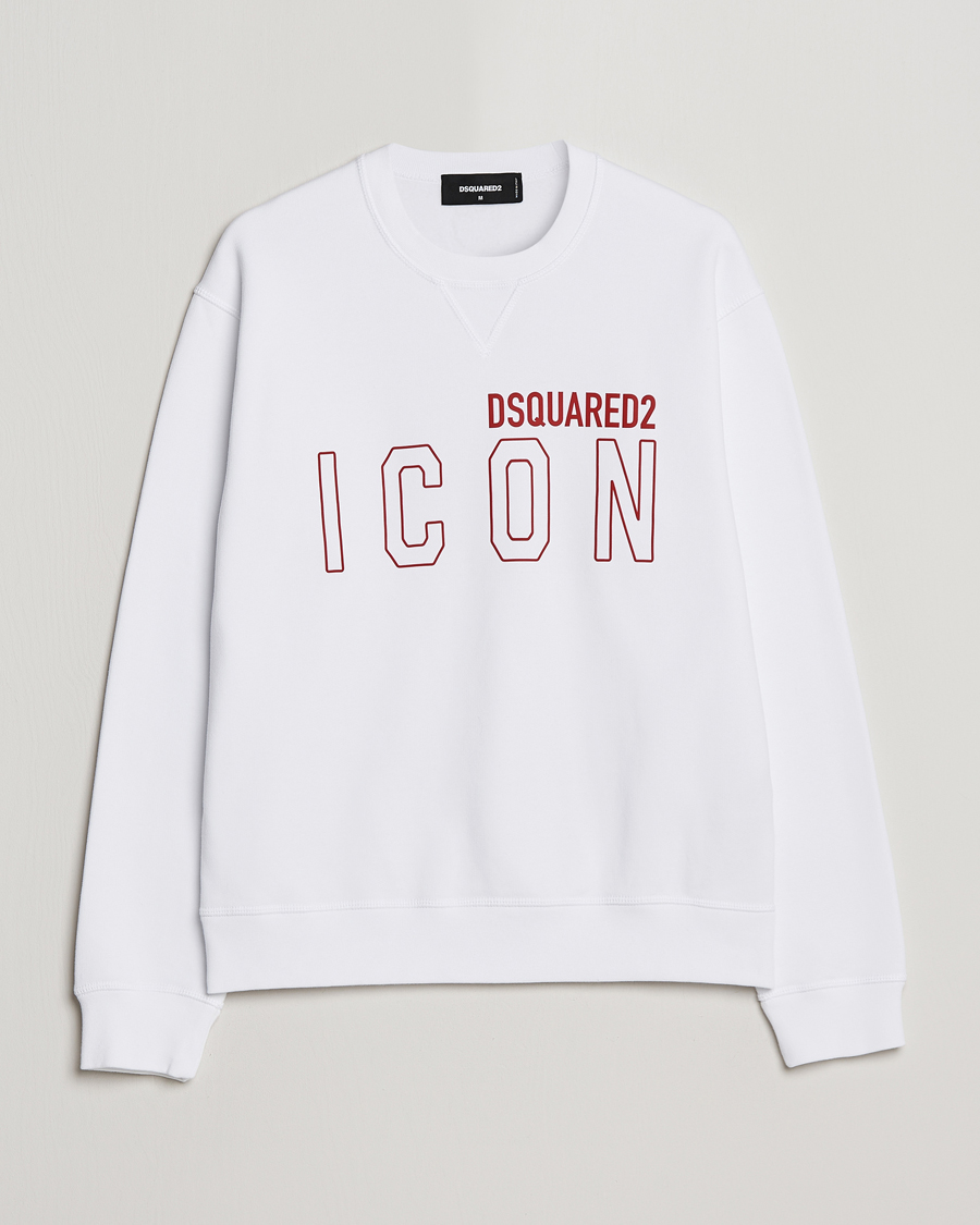 Herren | Pullover | Dsquared2 | Icon Transparent Logo Sweatshirt White