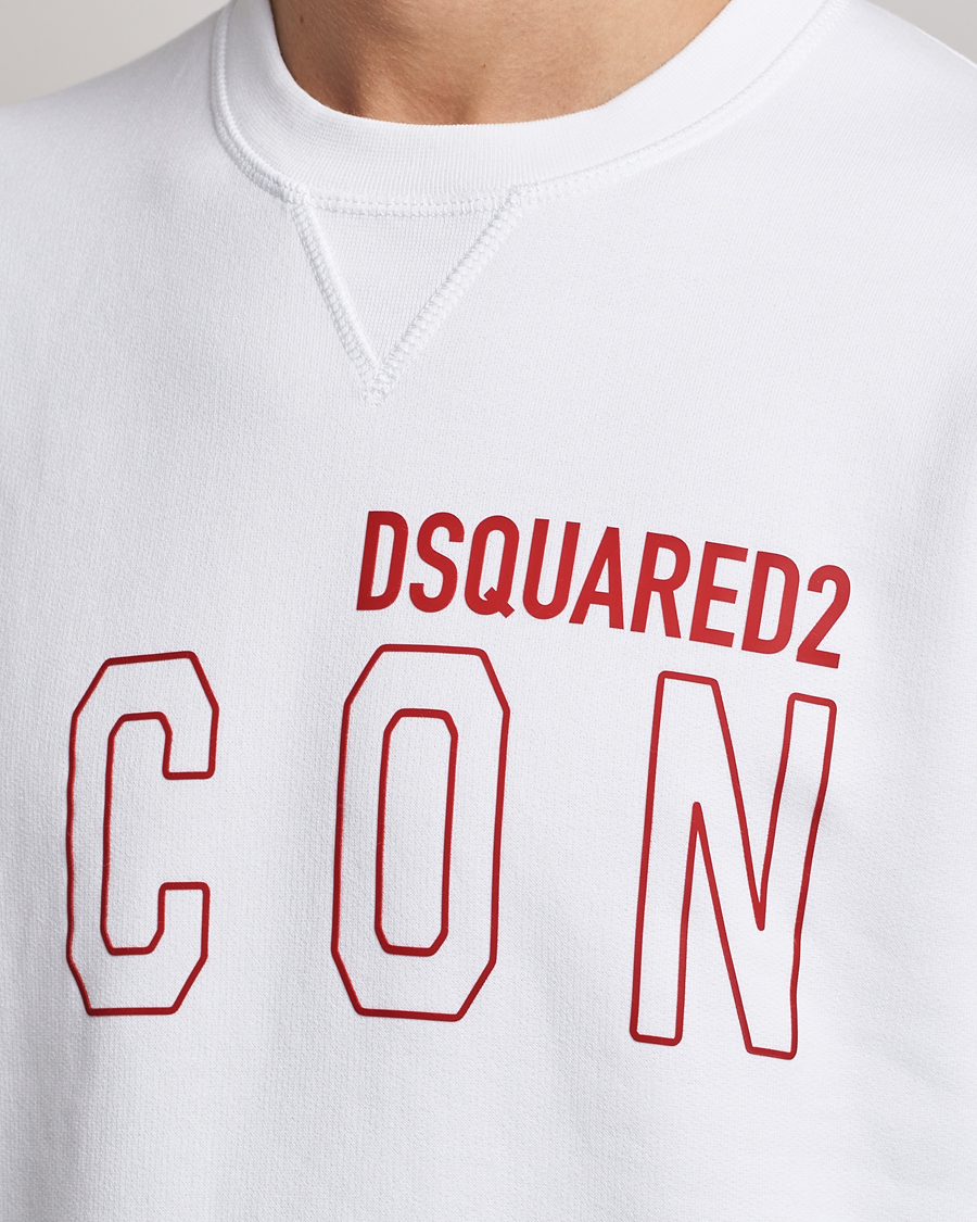 Herren | Pullover | Dsquared2 | Icon Transparent Logo Sweatshirt White
