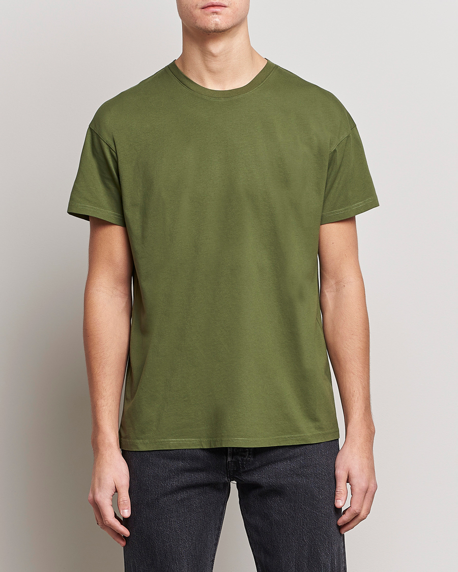 Herren | T-Shirts | Jeanerica | Marcel Crew Neck T-Shirt Army Green