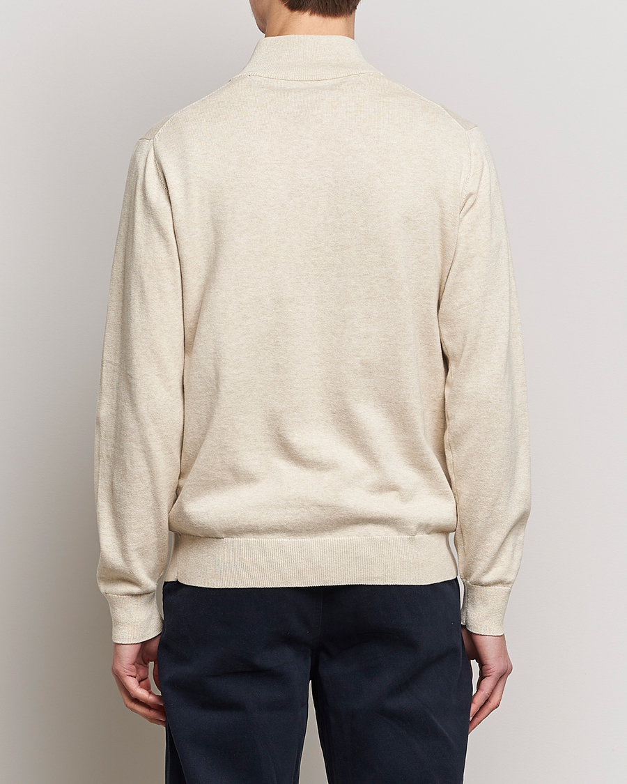 Herren | Pullover | GANT | Classic Cotton Half Zip Ocra Melange