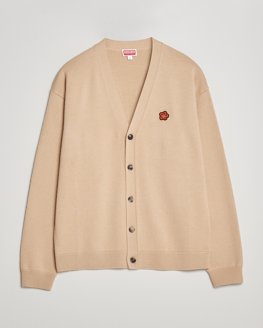 Herren | Pullover | KENZO | Boke Flower Crest Cardigan Beige