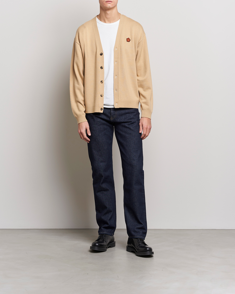 Herren | Pullover | KENZO | Boke Flower Crest Cardigan Beige