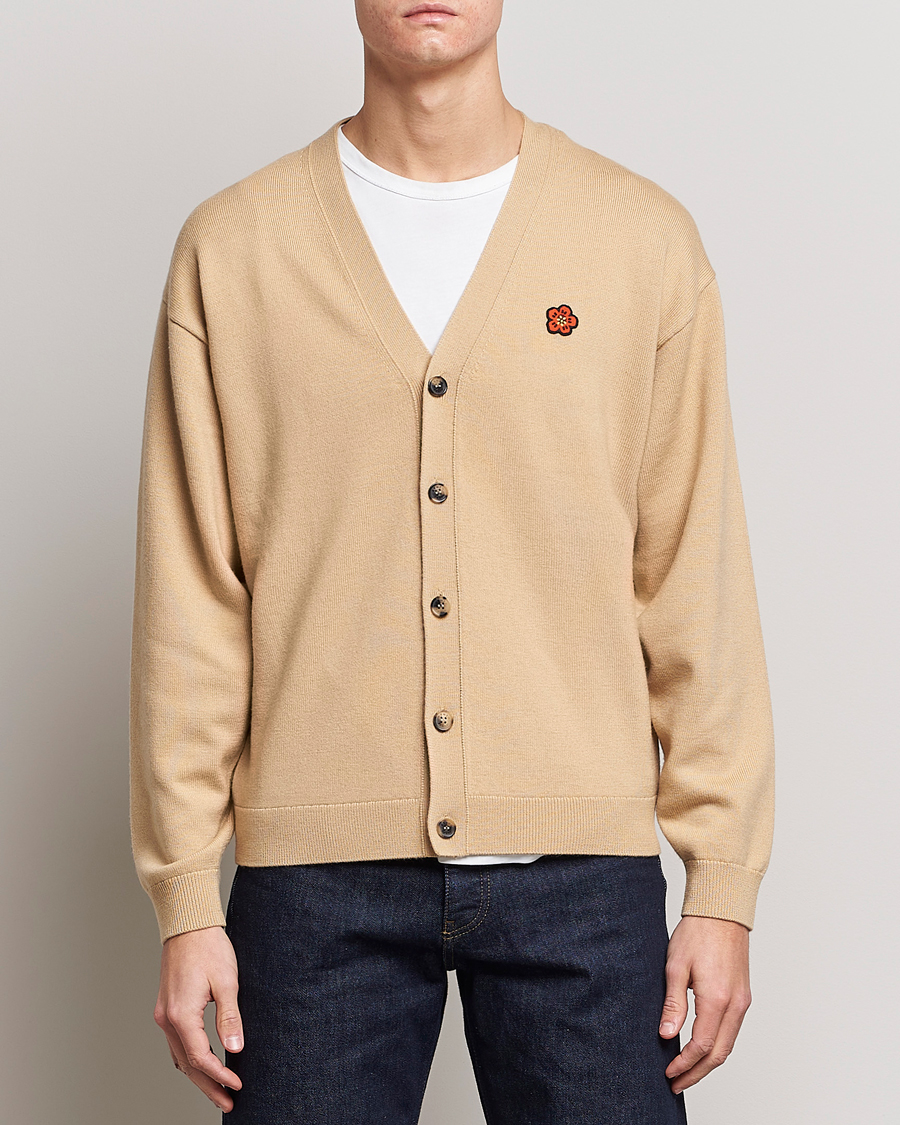 Herren | Pullover | KENZO | Boke Flower Crest Cardigan Beige